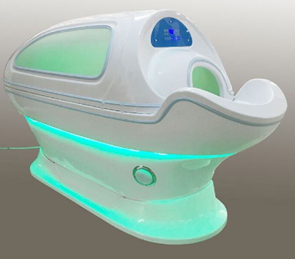 Infared sauna spa capsule pod with 6 colors led light led therapy vicky shower water massage bed MK-886